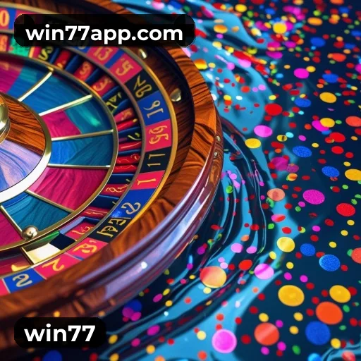 App win77 para iOS e Android — interface mobile, login biométrico e PIX integrado