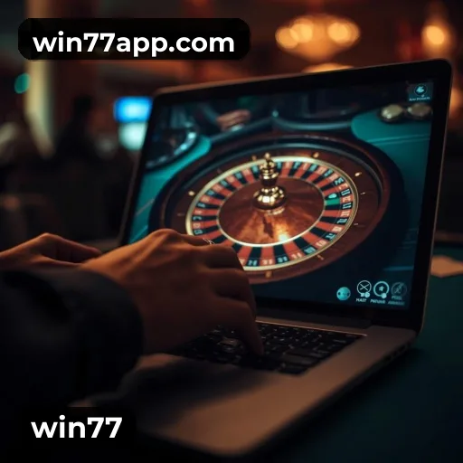App win77 para iOS e Android — interface mobile, login biométrico e PIX integrado
